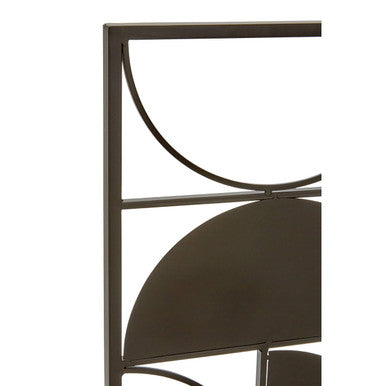Trento Black Finish Semicircle Design Wall Art