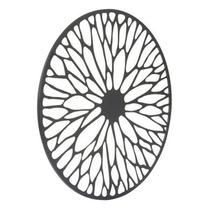 Medium Black Frame Floral Design Wall Art | Trento