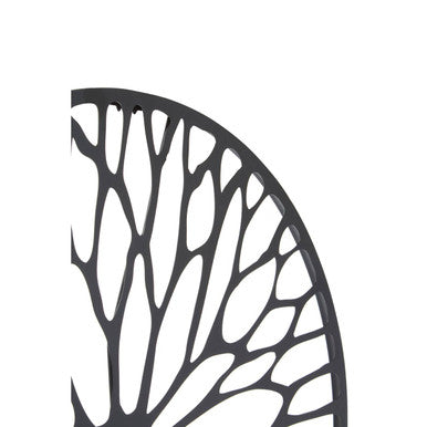 Trento Medium Black Floral Design Wall Art