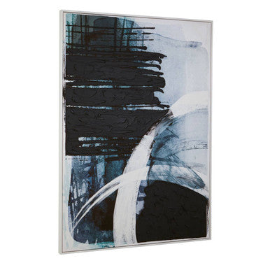 Astratto Blue and Black Wall Art