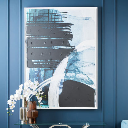 Astratto Blue and Black Wall Art - Image 1