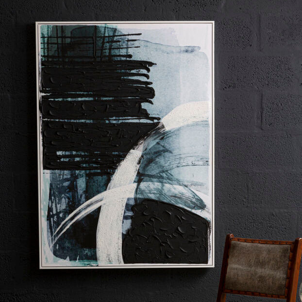 Astratto Blue and Black Wall Art - Image 3