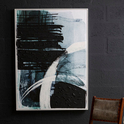 Astratto Blue and Black Wall Art - Image 3