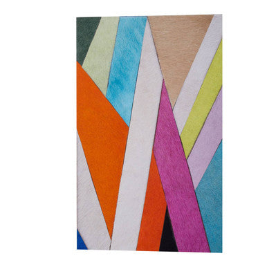 Safira Genuine Leather Striped Wall Art