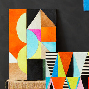 Safira Genunie Leather Abstract Wall Art