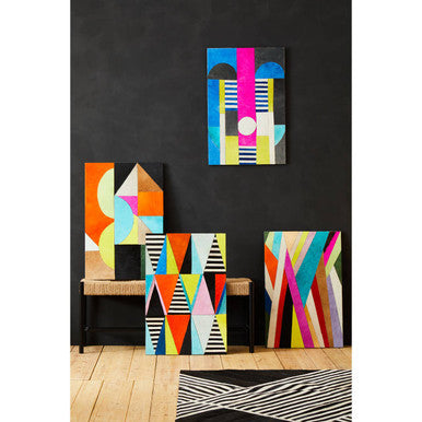 Safira Genunie Leather Abstract Wall Art