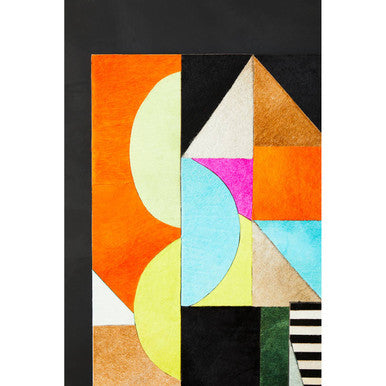 Safira Genunie Leather Abstract Wall Art