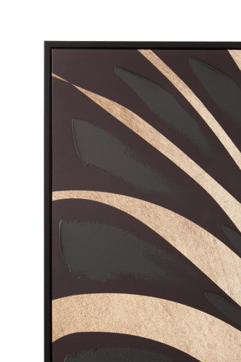 Astratto Canvas Black Leaf Design Wall Art - Image 6