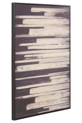 Astratto Black and Natural Canvas Wall Art - Image 7