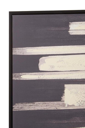Astratto Black and Natural Canvas Wall Art - Image 8
