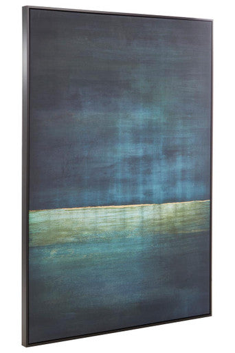 Astratto Canvas Teal Wall Art
