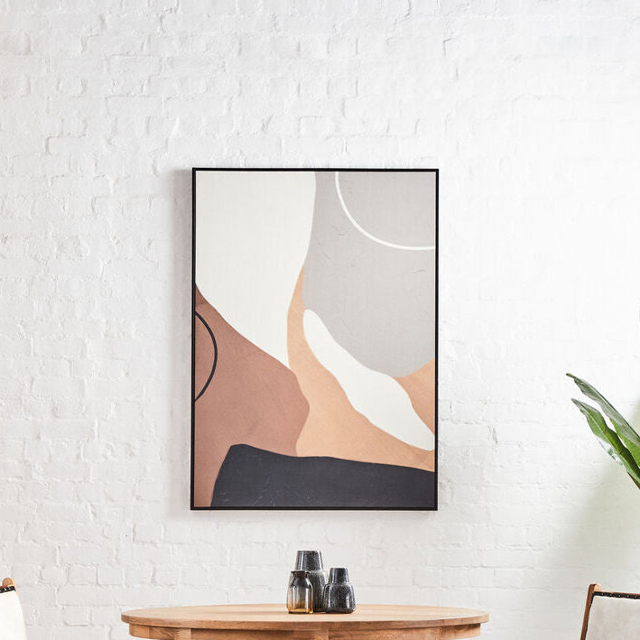 Astratto Neutral Abstract Canvas Wall Art - Image 1