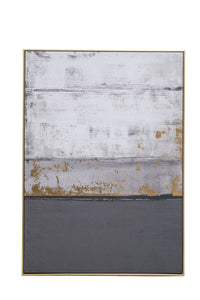 Astratto Grey and Gold Foil Wall Art