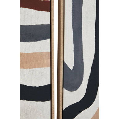 Astratto Set Of Two Multi Coloured Abstract Wall Art - Image 6