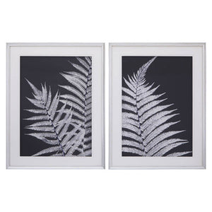 Set of Two Leaf Print Wall Art | Nason