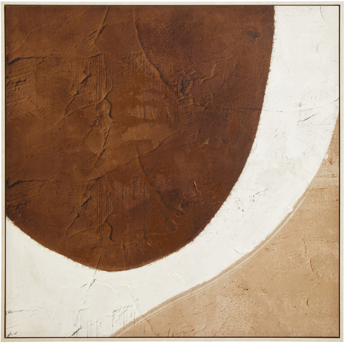 Astratto Brown and Natural Textured Wall Art - Image 4