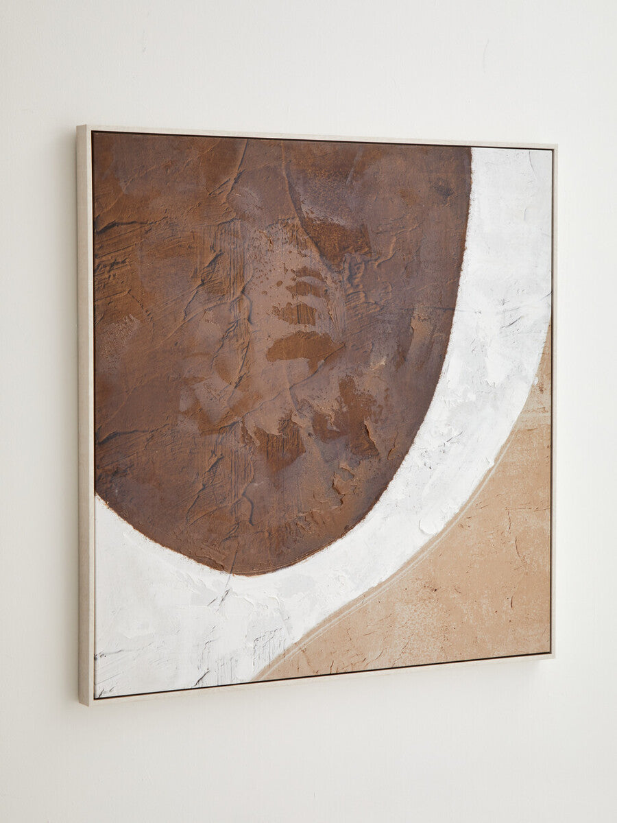 Astratto Brown and Natural Textured Wall Art - Image 6