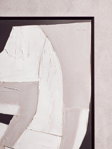 Astratto Monochrome Abstract Textured Wall Art