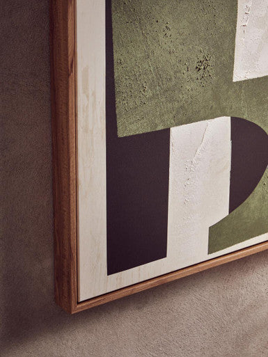 Astratto Green Textured Abstract Wall Art