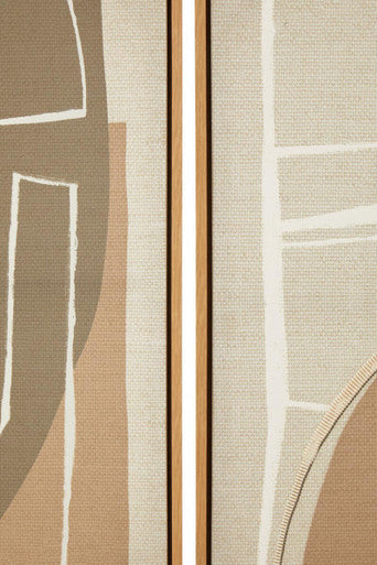 Astratto Set of 2 Neutral Abstract Canvas Wall Art - Image 5
