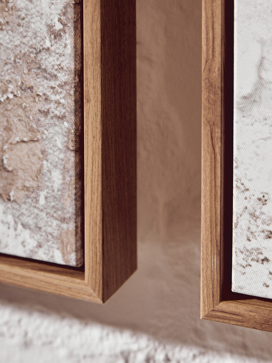 Astratto Set Of 2 Neutral Hued Textured Wall Art