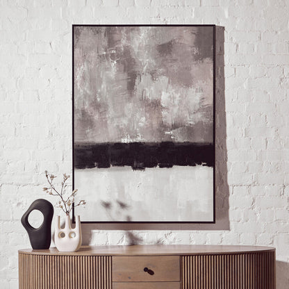 Astratto Monochrome Textured Canvas Wall Art