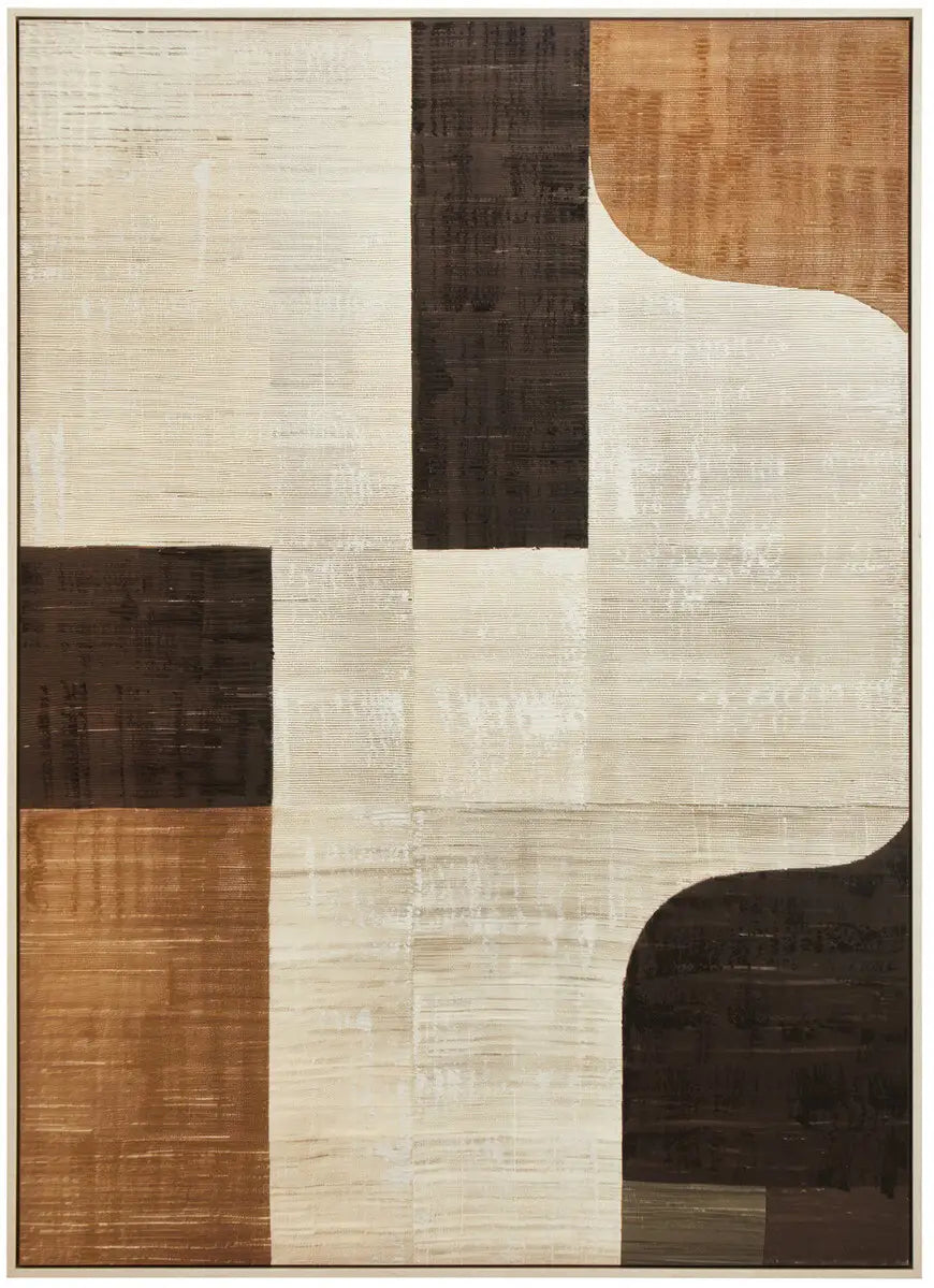 Astratto Neutral Abstract Textured Canvas Wall Art