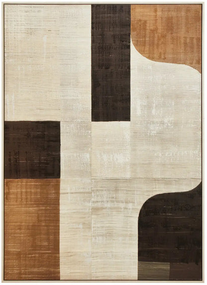 Astratto Neutral Abstract Textured Canvas Wall Art