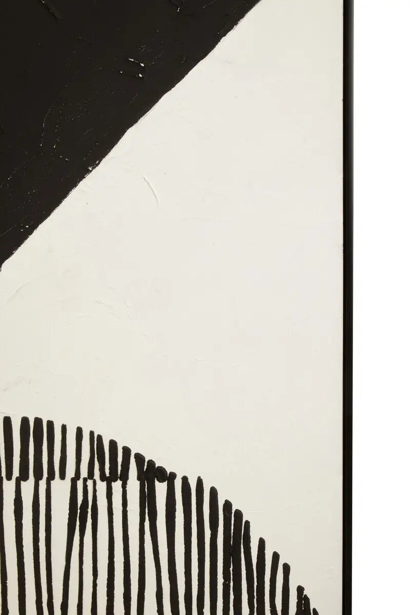 Astratto Black and White Abstract Textured Wall Art