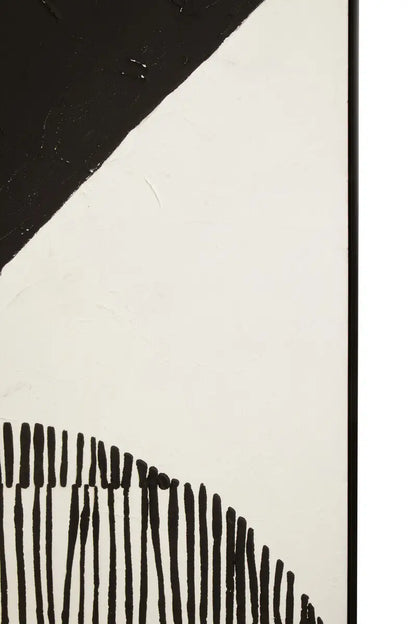 Astratto Black and White Abstract Textured Wall Art