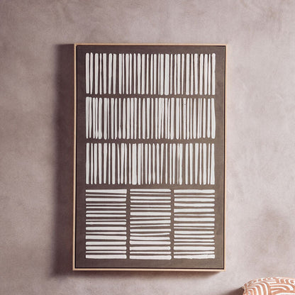 Astratto Green And Natural Textured Canvas Wall Art - Image 1