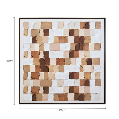 Astratto Textured Wall Art in Neutral Tones