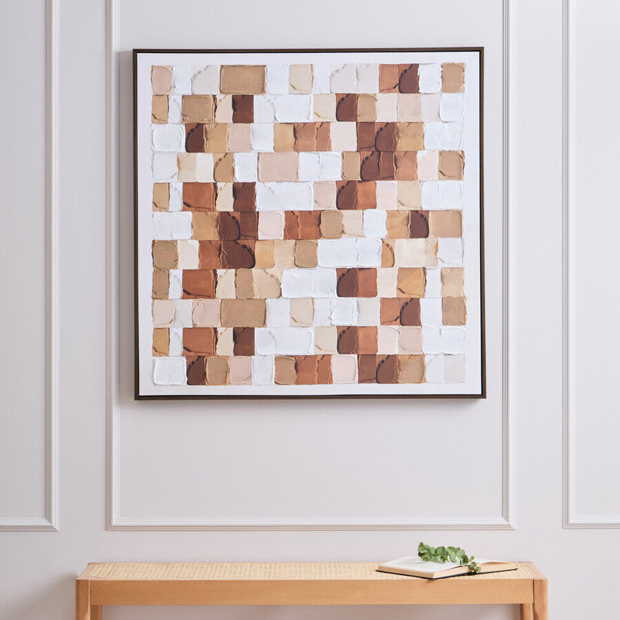 Astratto Textured Wall Art in Neutral Tones