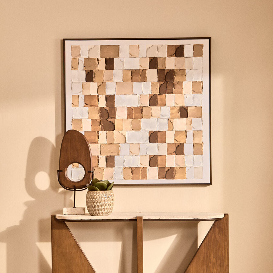 Astratto Textured Wall Art in Neutral Tones