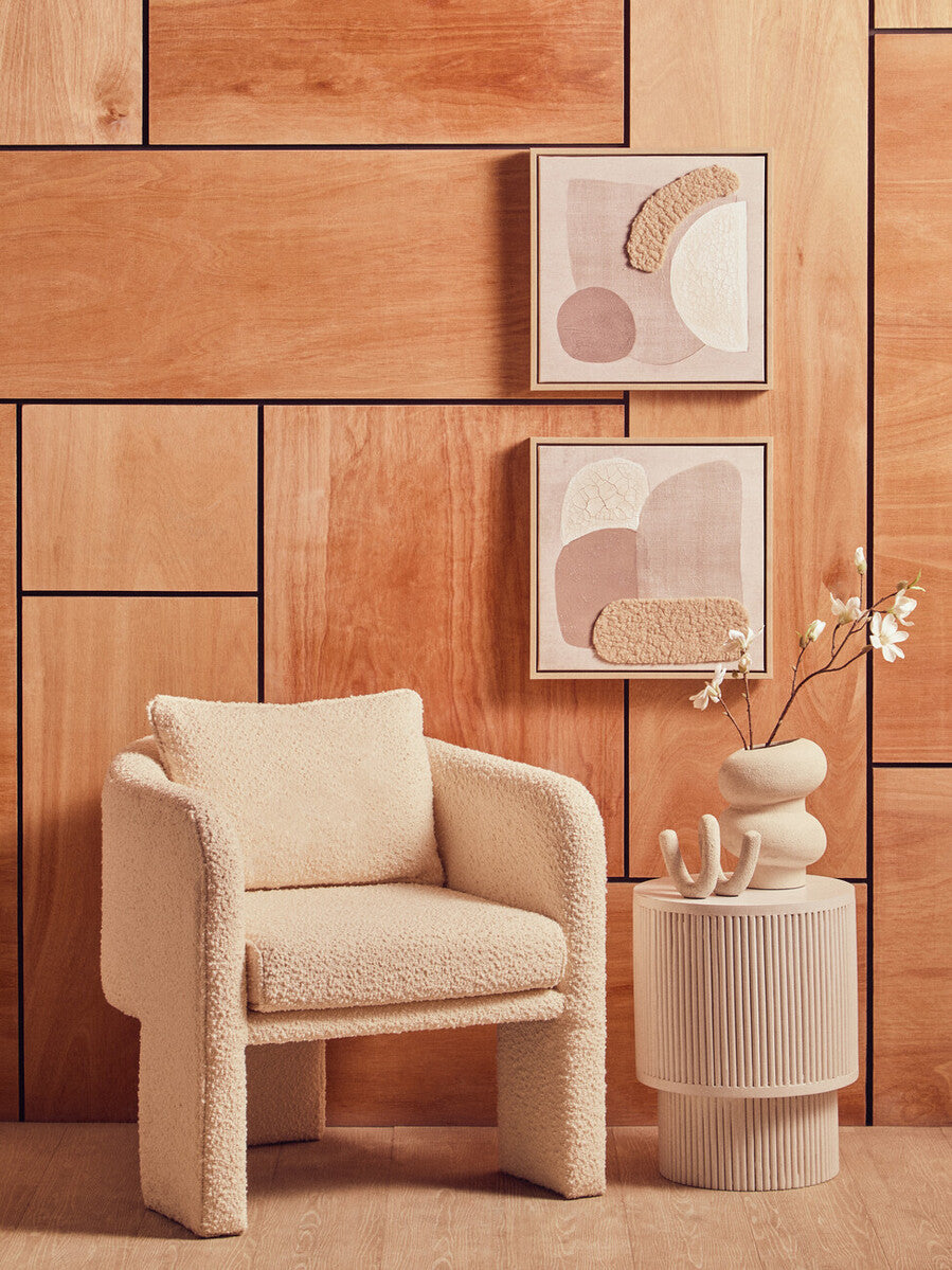 Astratto Set Of 2 Natural Textured Wall Art