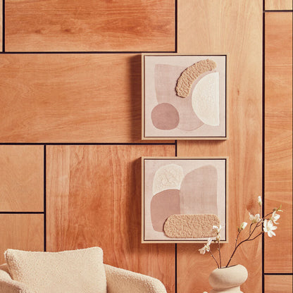 Astratto Set Of 2 Natural Textured Wall Art - Image 1