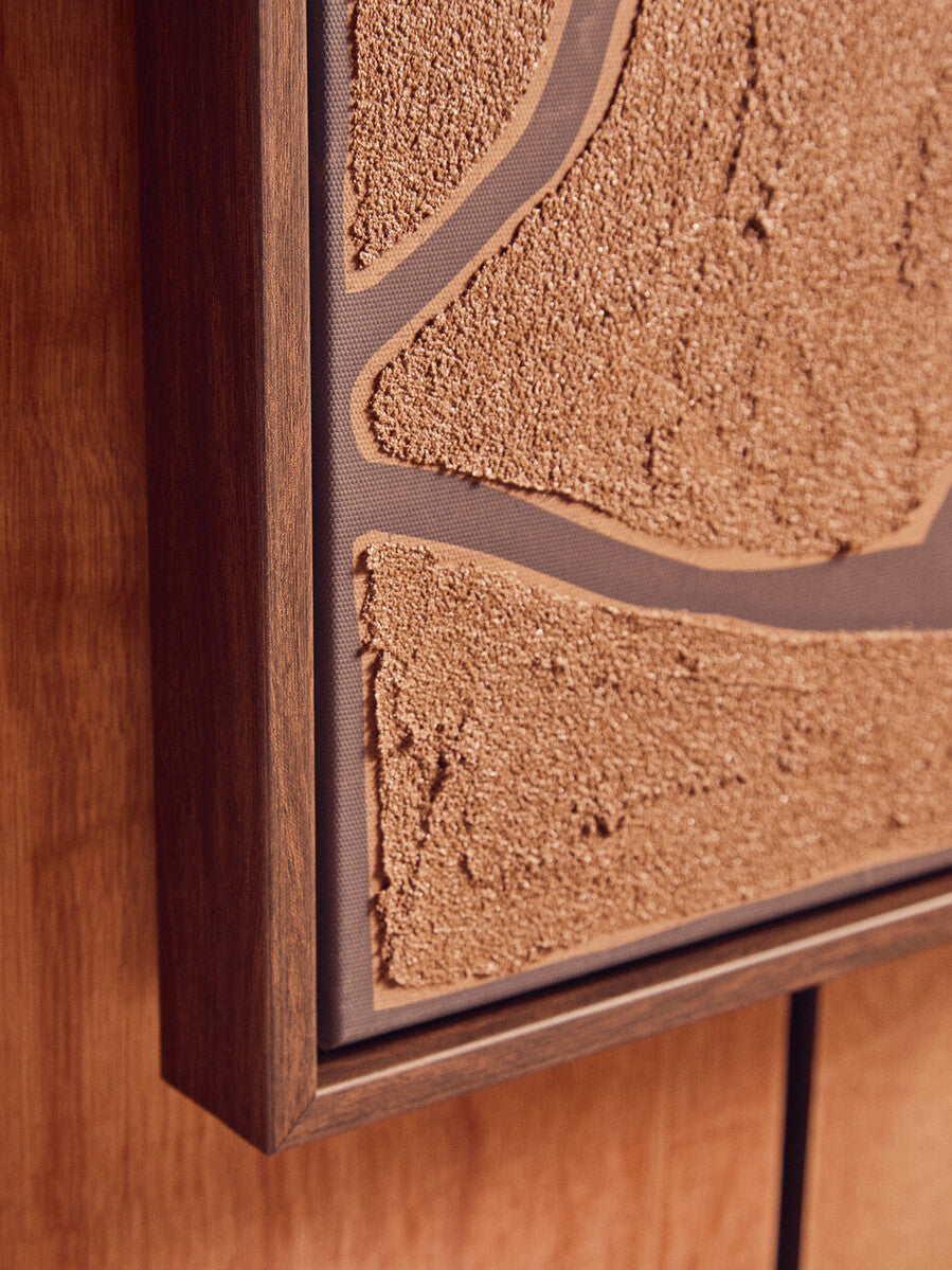 Astratto Set Of 2 Brown and Black Textured Wall Art