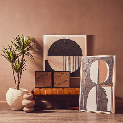 Astratto Black and Cream Wall Art