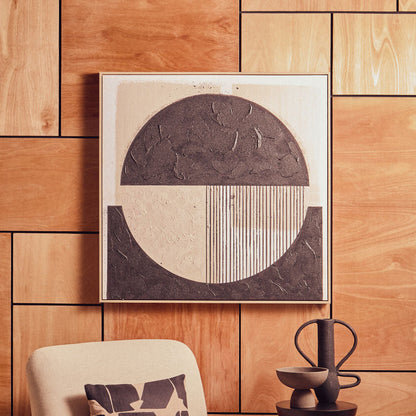 Astratto Black and Cream Wall Art - Image 1