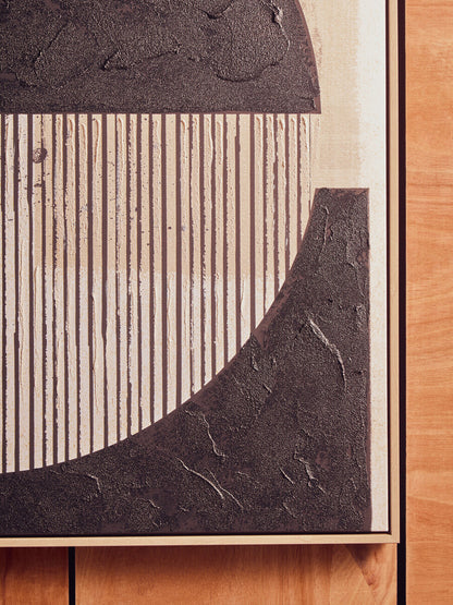 Astratto Black and Cream Wall Art