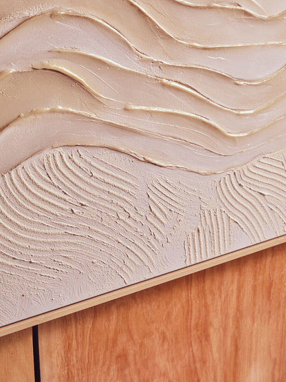 Astratto Cream Textured Wall Art