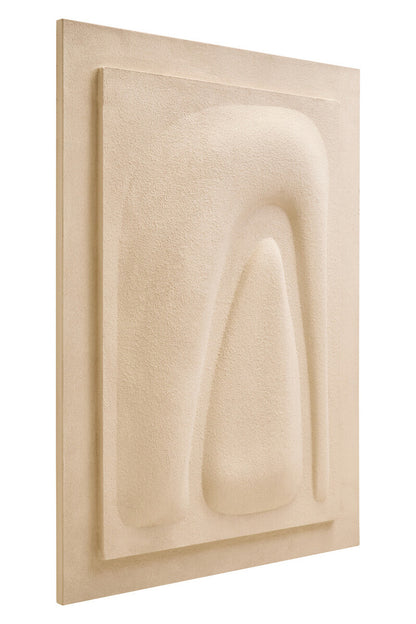 Astratto 3D Cream Wall Art