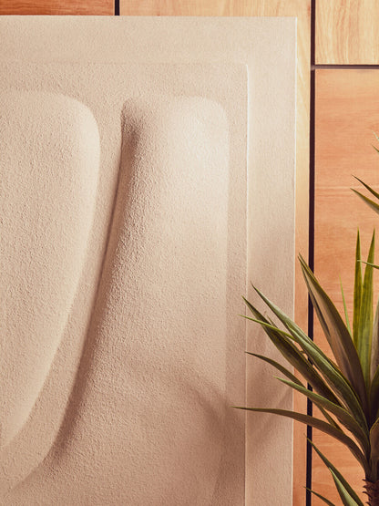 Astratto 3D Cream Wall Art