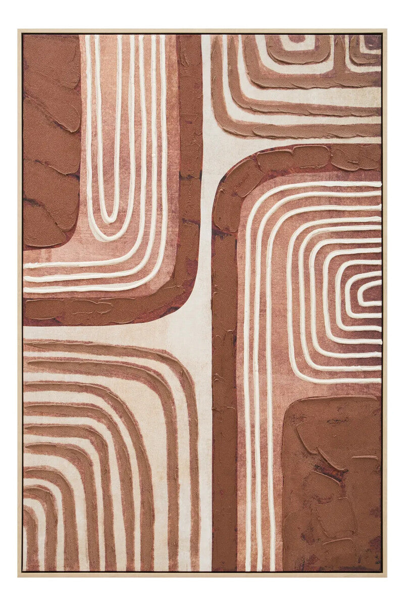 Astratto Textured Wall Art in Earthy Tones