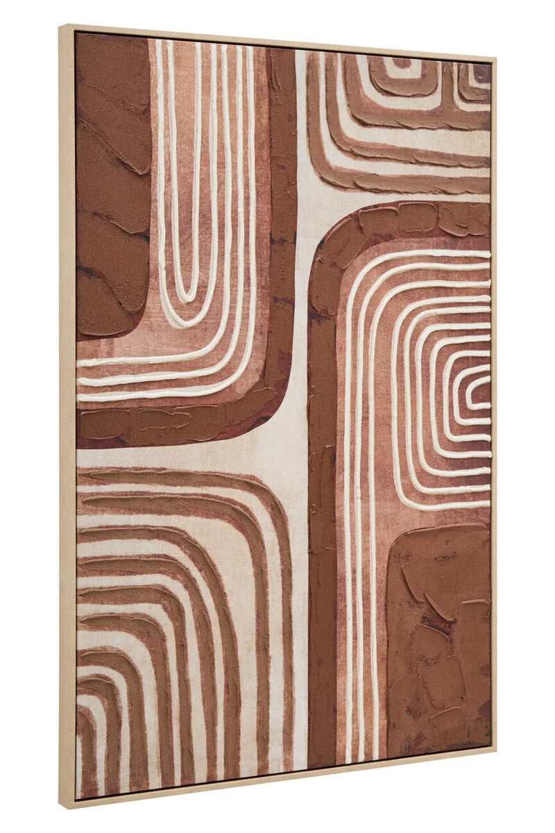 Astratto Textured Wall Art in Earthy Tones