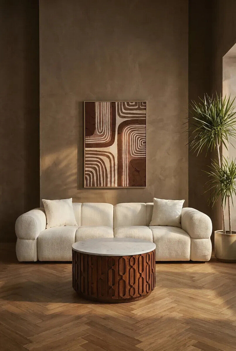 Astratto Textured Wall Art in Earthy Tones