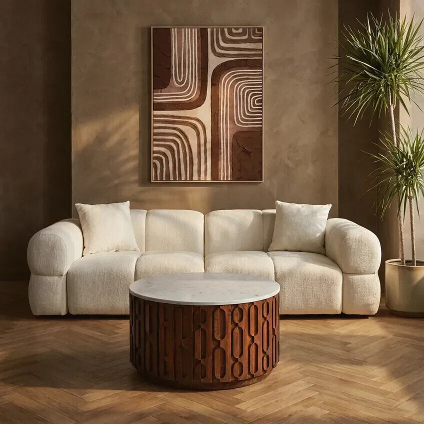 Astratto Textured Wall Art in Earthy Tones