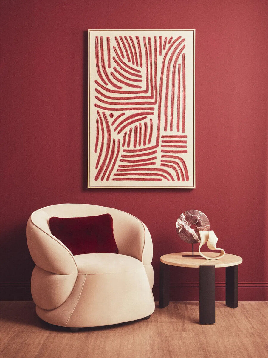 Astratto Textured Linear Abstract Wall Art