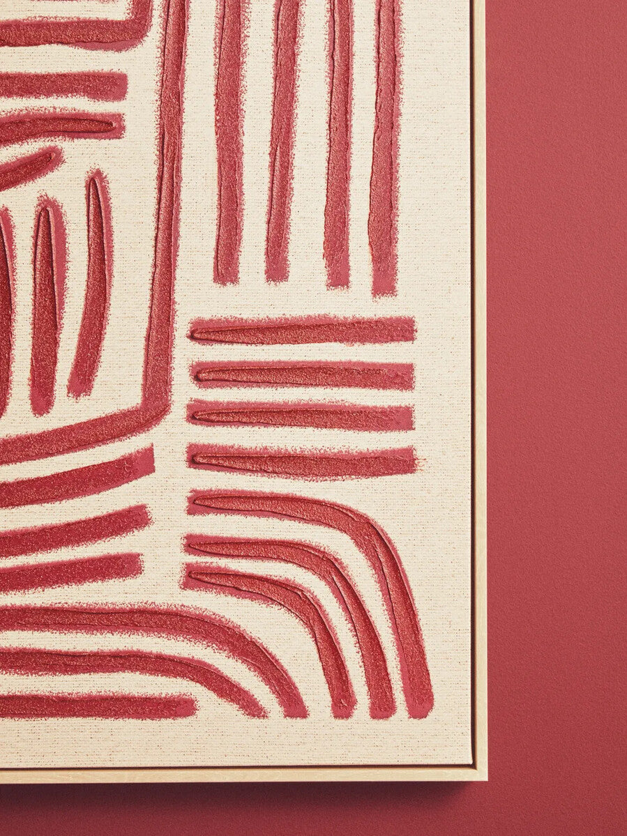 Astratto Textured Linear Abstract Wall Art