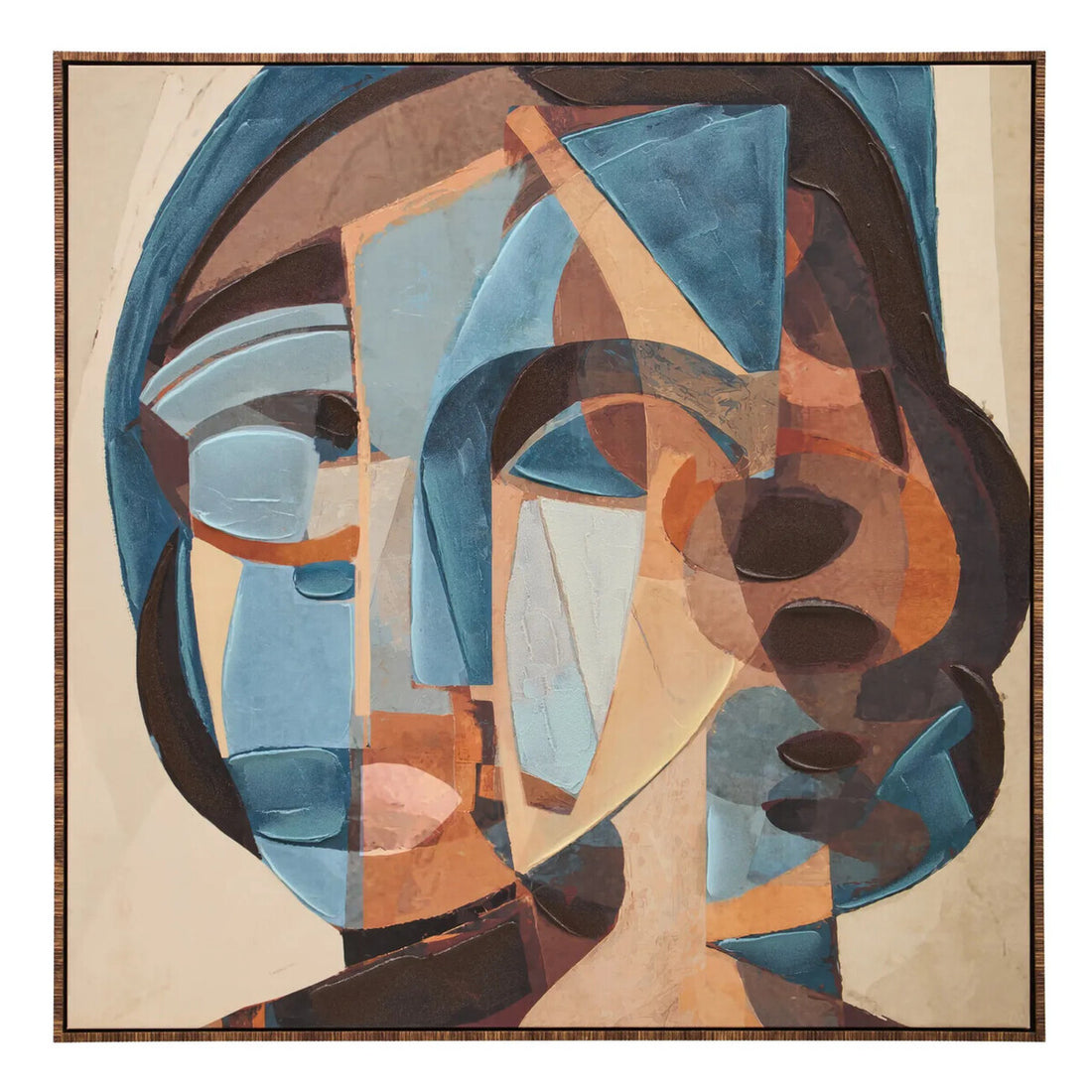 Astratto Textured Abstract Face Wall Art